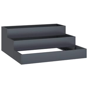 vidaXL Sodo vazonas Antracitas 90 x 90 x 35 cm