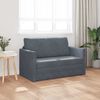 vidaXL Sofa lova Tamsiai pilka 124 x 204 x 61 cm Aksomas