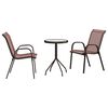 vidaXL Sodo Bistro Rinkinys 3 pcs Ruda Plienas