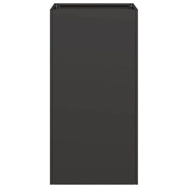 vidaXL Lovelis, juodos spalvos, 40x40x80cm, šaltai valcuotas plienas