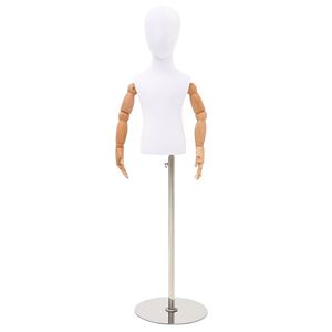 vidaXL Reguliuojamas 120-157 cm manekenas su baze Uniseksas PP Balta