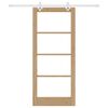 vidaXL Slankios durys Natūrali 86 x 198,5 cm