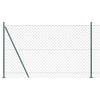 vidaXL Grandininė tvora su betono baze 1,5 x 25 m PVC dengtas plienas