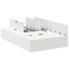 vidaXL Lova su daiktų laikymo vieta su saugykla Balta 120 x 190 cm