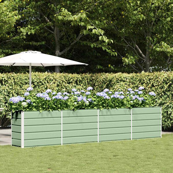 vidaXL Lovelis Pastelinė žalia 480 x 50 x 45 cm Cinkuota plienas