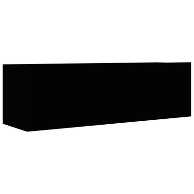 vidaXL Televizoriaus spintelė, juodos spalvos, 100x30x30cm, MDP