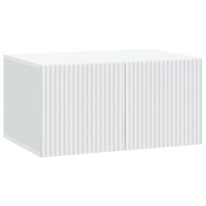 vidaXL Sieninė TV spintelė Balta 59,5 x 41 x 30 cm Apdirbta mediena