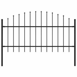 vidaXL Sodo tvora Woerden su ie&scaron;meliais, plienas, 170x125 cm, juoda