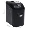 vidaXL Popieriaus smulkintuvas, juodas, 10 lak&scaron;tų, maži gabaliukai