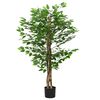vidaXL Dirbtinis fikuso augalas, žalios spalvos, 120cm, 788 lapai