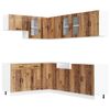 vidaXL Virtuvinių spintelių komplektas, 11 dalių, Kalmar, medienos