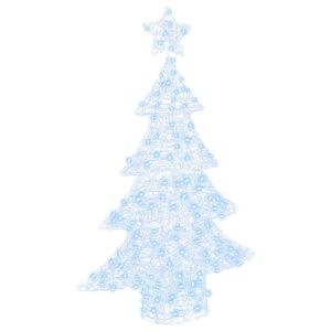vidaXL Kalėdų eglutė 100 LED &Scaron;alta balta 120 cm Akrilas