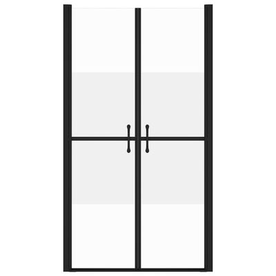 vidaXL Dušo durys, pusiau matinės, (93-96)x190cm, ESG