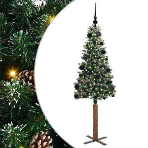 vidaXL Lieknas Kalėdų eglutė Žalia 150 cm PVC ir kietasis pu&scaron;ų medis