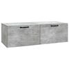 vidaXL Sieninė TV spintelė Betono pilka 98 x 41 x 30 cm