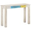 vidaXL Konsolinis staliukas, baltas, 115x35x77cm, mango mediena