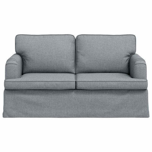 vidaXL Sofa &Scaron;viesiai pilka 144 x 80 x 85 cm audinys