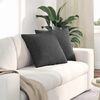 vidaXL Sofa Pagalvės 2 pcs Tamsiai pilka 50 x 50 cm Kordūrinis audinys