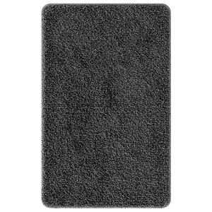 vidaXL Neslystantis vonios kilimėlis Tamsiai pilka 50 x 80 cm PP
