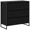vidaXL Kabalas Juodas ąžuolas 79 x 36 x 75.5 cm Apdirbta mediena