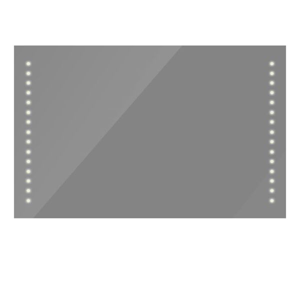 Sieninis Vonios Veidrodis su LED Apšvietimu 100 x 60 cm