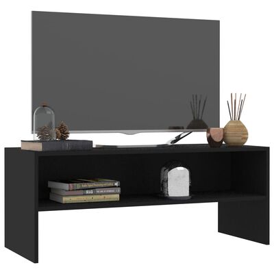 vidaXL Televizoriaus spintelė, juoda, 100x40x40cm, apdirbta mediena