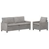 vidaXL Sofos komplektas 2 pcs &Scaron;viesiai pilka 196 x 81 x 87,5 cm