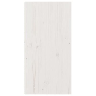 vidaXL Sieninė spintelė, balta, 30x30x60cm, pušies medienos masyvas