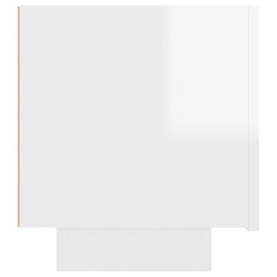 vidaXL Naktinė spintelė, baltos spalvos, 100x35x40cm, MDP, blizgi