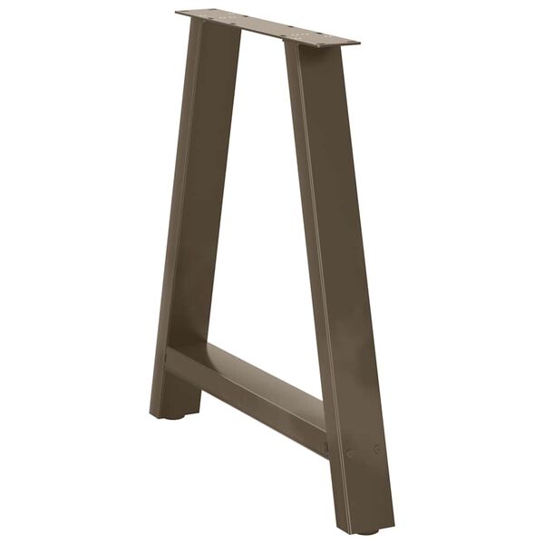 vidaXL Valgomojo stalo kojelės, A formos, 2 vnt., 80x(72-73) cm, plienas