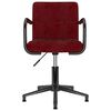 vidaXL Pasukama valgomojo kėdė, raudonojo vyno, aksomas (334778)