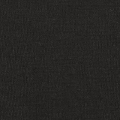 vidaXL Taburetė, juodos spalvos, mikropluošto audinys