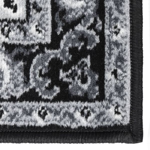 vidaXL Kilimas-takelis, juodos spalvos, 60x250cm, BCF