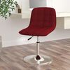 vidaXL Pasukama valgomojo kėdė, raudonojo vyno spalvos, audinys
