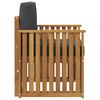 vidaXL Lauko sofos komplektas su pagalve Natūrali 71 x 63 x 73 cm