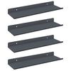 vidaXL Plūduriuojanti lentyna 4 pcs Antracitas 30 x 9 x 2,5 cm Plienas