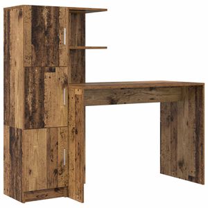 vidaXL Stalas Senas medis 133.5 x 50 x 124 cm 2 vnt.