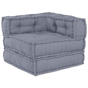 vidaXL Modulinė sofa Audinys Pilka 70 x 70 x 56 cm