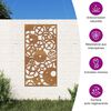 vidaXL Sodo sienos dekoracija, 105x55cm, corten plienas