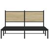 vidaXL Lovos rėmas be čiužinio, sonoma ąžuolo, 137x190cm, metalas