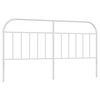 vidaXL Metalinis pakaitinis galvūgalis, baltos spalvos, 180cm