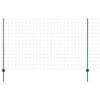 vidaXL Euro tvoros su stulpu 10 x 1,4 m PVC dengtas plienas Žalia