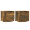 vidaXL Naktinės spintelės, 2vnt., dūminio ąžuolo spalvos, 40x39x40cm