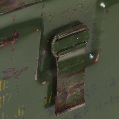 vidaXL Daiktadėžė, 68x24x66cm, geležis, karinio stiliaus