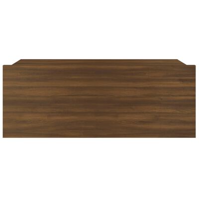 vidaXL Pakabinamas naktinis staliukas, rudas, 40x30x15cm, mediena