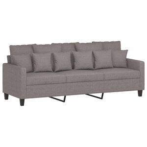vidaXL Trivietė sofa, taupe spalvos, 180cm, audinys