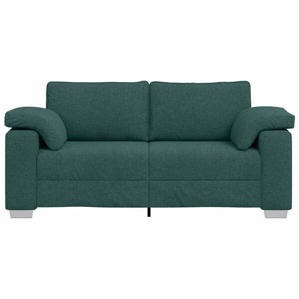 vidaXL Sofa Tamsiai žalia 180 x 77 x 82 cm audinys