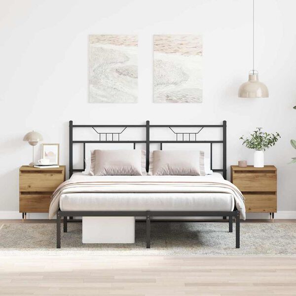 vidaXL &Scaron;alia lovos spintelė 2 pcs Amatininkų ąžuolas 40 x 35 x 50 cm