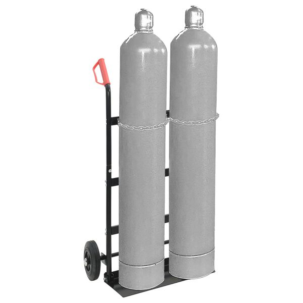 vidaXL Rankinis vežimėlis Juoda ir raudona 63 x 43,5 x 110 cm Plienas