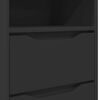 vidaXL Naktinis staliukas Juoda 40 x 30 x 467 cm Apdirbta mediena